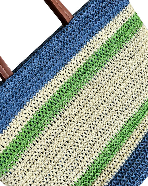 logo刺绣草编包la017 商品图2