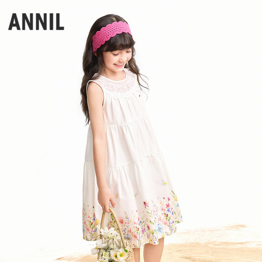 【实体店同款】女童无袖连衣裙夏季新款安奈儿童装AG623148 商品图2