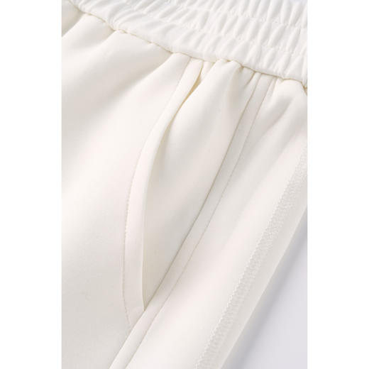 休闲遛弯裤 莫代尔+棉混纺 舒适无感 米思阳2026夏新款冰凉百搭显瘦黑色直筒裤休闲慵懒长裤1176 商品图6