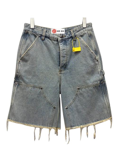 男款毛边破损休闲短裤la009 商品图0