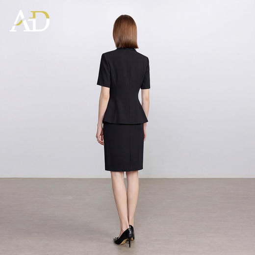 AD正式场合短袖西装套装女夏季2026新款高级感高知得体职业装半裙 商品图4