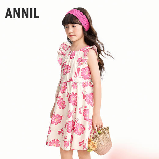 【实体店同款】女童连衣裙夏季新款安奈儿童装AG623146 商品图2