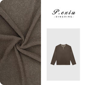 04-4潘依绣丁丁宠粉天丝亚麻半开襟肌理感针织长袖上衣 ZZ0895