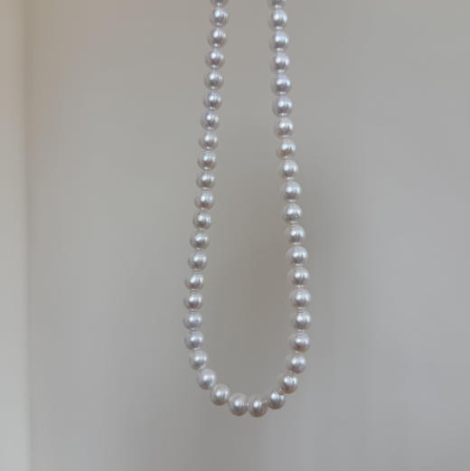 6.5-7.5mm ji光小澳白视觉感 淡水珍珠 白亮唯美 小微瑕完全不影响佩戴 限量小团8条售完即止 商品图4