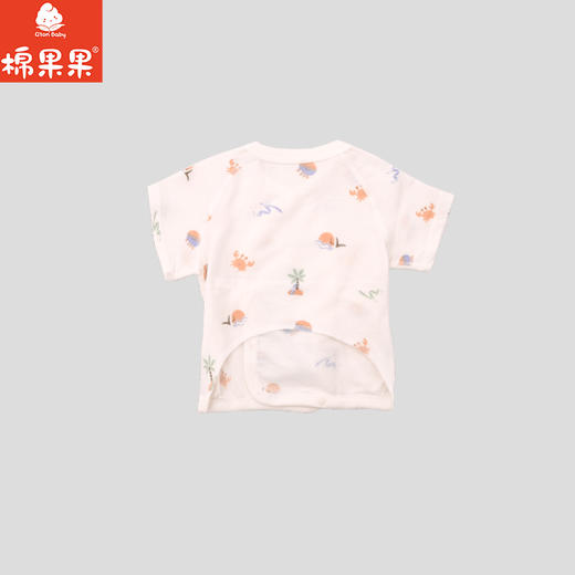 棉果果夏季新品男童女童新生儿纯棉凉感防蚊5A抗菌短袖半背衣M201110226204 商品图1