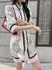女款丝质印花腰带衬衣裙ba 商品缩略图3