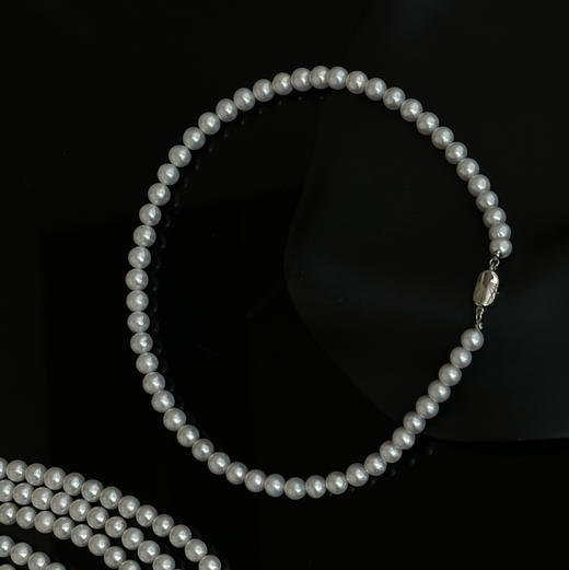 6.5-7.5mm ji光小澳白视觉感 淡水珍珠 白亮唯美 小微瑕完全不影响佩戴 限量小团8条售完即止 商品图0