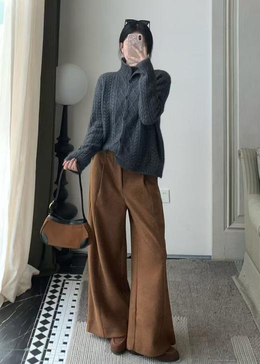 【门店同款】ENJOY冬季麻花纹针织开衫 168993798 商品图2