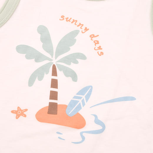 棉果果夏季新品男童卡通纯棉凉感防蚊5A抗菌背心M201170226214 商品图2