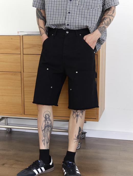 男款毛边休闲短裤he009 商品图3