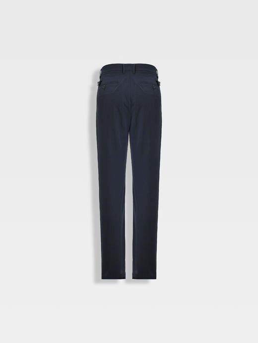 callisto藏青微泡肌理那不勒斯休闲裤 商品图1