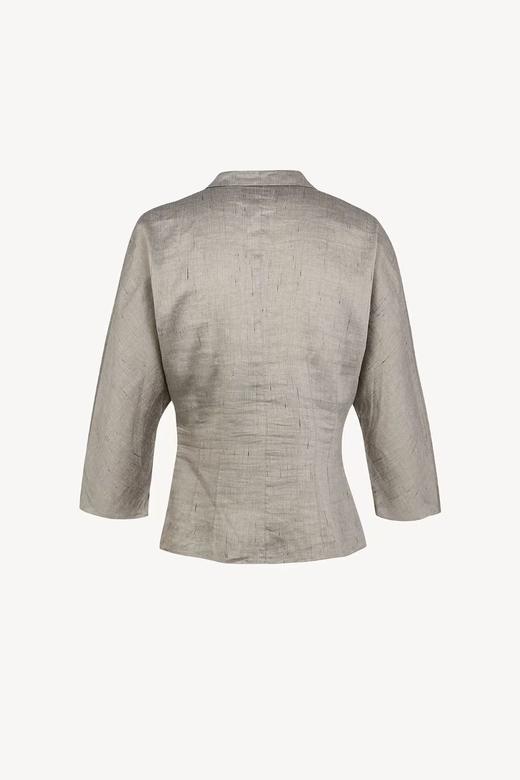 Cortana 26SS 银灰纱结肌理丝麻THERESA收腰衬衫 商品图5