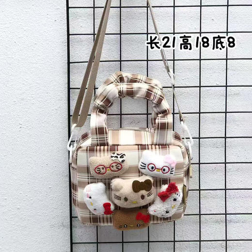 格纹猫咪斜挎包手机包-纪念日百货门店同款170697701 商品图1