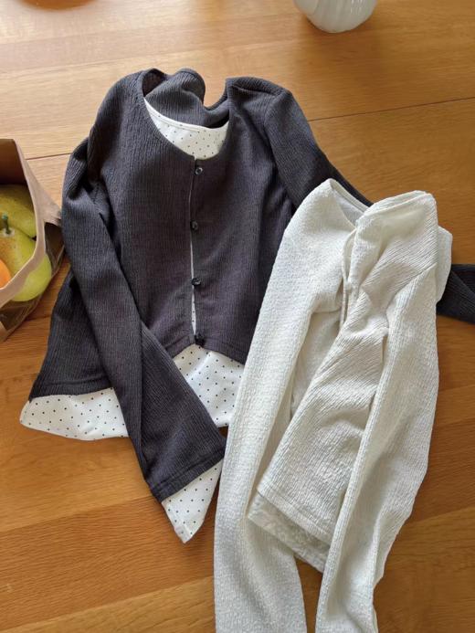 nothe Case布然/NC261825/「自由书信」蕾丝假两件显瘦春夏打底衫长袖复古上衣 商品图1