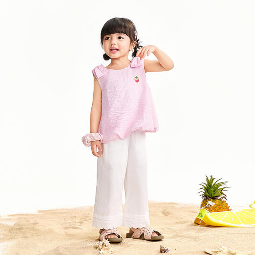【实体店同款】女童无袖背心夏季新款安奈儿童装XG622209 商品图3