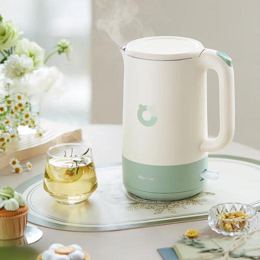 【自营】小熊(Bear) 烧水壶 电水壶热水壶电热水壶烧304不锈钢 双层防烫开水壶1.7L ZDH-R17H3无缝内胆快速沸腾自动断电壶盖聚水环 商品图1