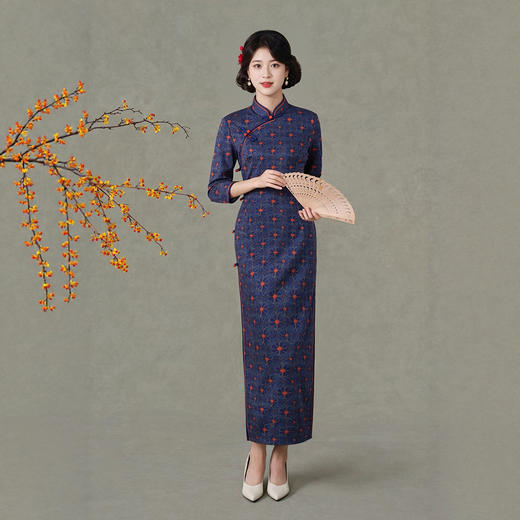 木兰棉春夏款中国风旗袍CX0999 商品图3