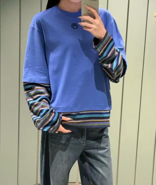 女款拼接长袖T恤la 商品图2