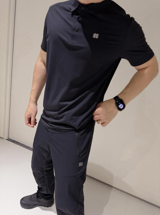 410-1 两棵树 压胶工艺 速干排湿抗菌 男士翻领短袖 跑量特价 商品图10