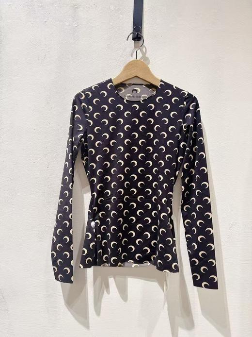 女款月亮长袖T恤he 商品图0