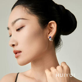 伴月青金石耳钉