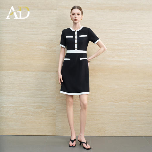 AD小香风连衣裙女夏2026新款今年流行爆款高级感大方得体漂亮裙子 商品图2