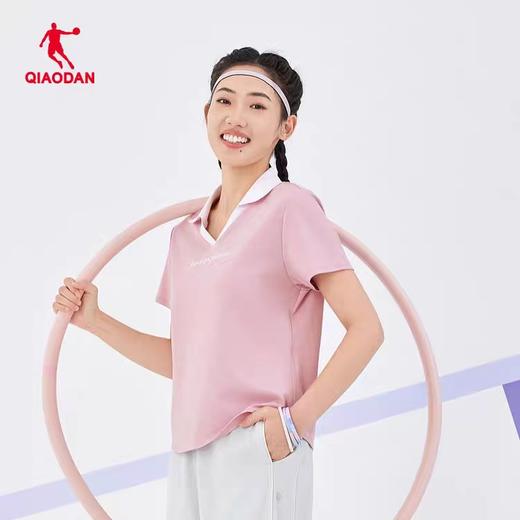 XXM乔丹翻领T恤衫女2026夏季新款综训冰感透气百搭上衣QDEHS2262019 商品图0