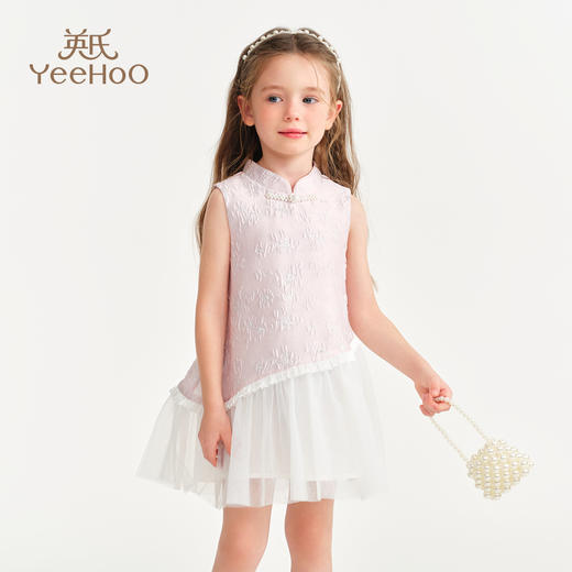 【英氏】【90-140】女童无袖国风新中式连衣裙 商品图9