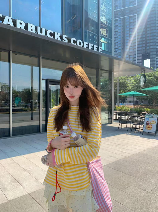 直发 柠檬气泡~凉感天丝亚麻~设计感薄款防晒罩衫上衣长袖【JS3699377 】 商品图1