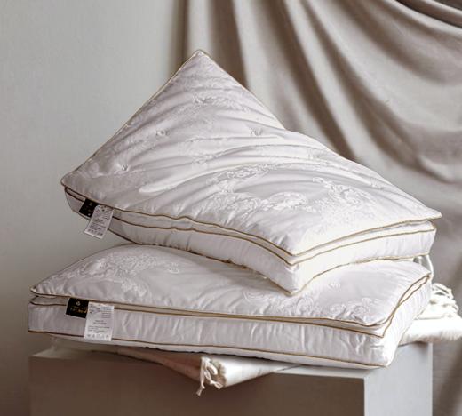 钱皇·桑蚕丝睡眠亲肤云朵枕 | 100%桑蚕丝上层填充+高弹杜邦纤维下层填充，如被云端包裹 商品图0