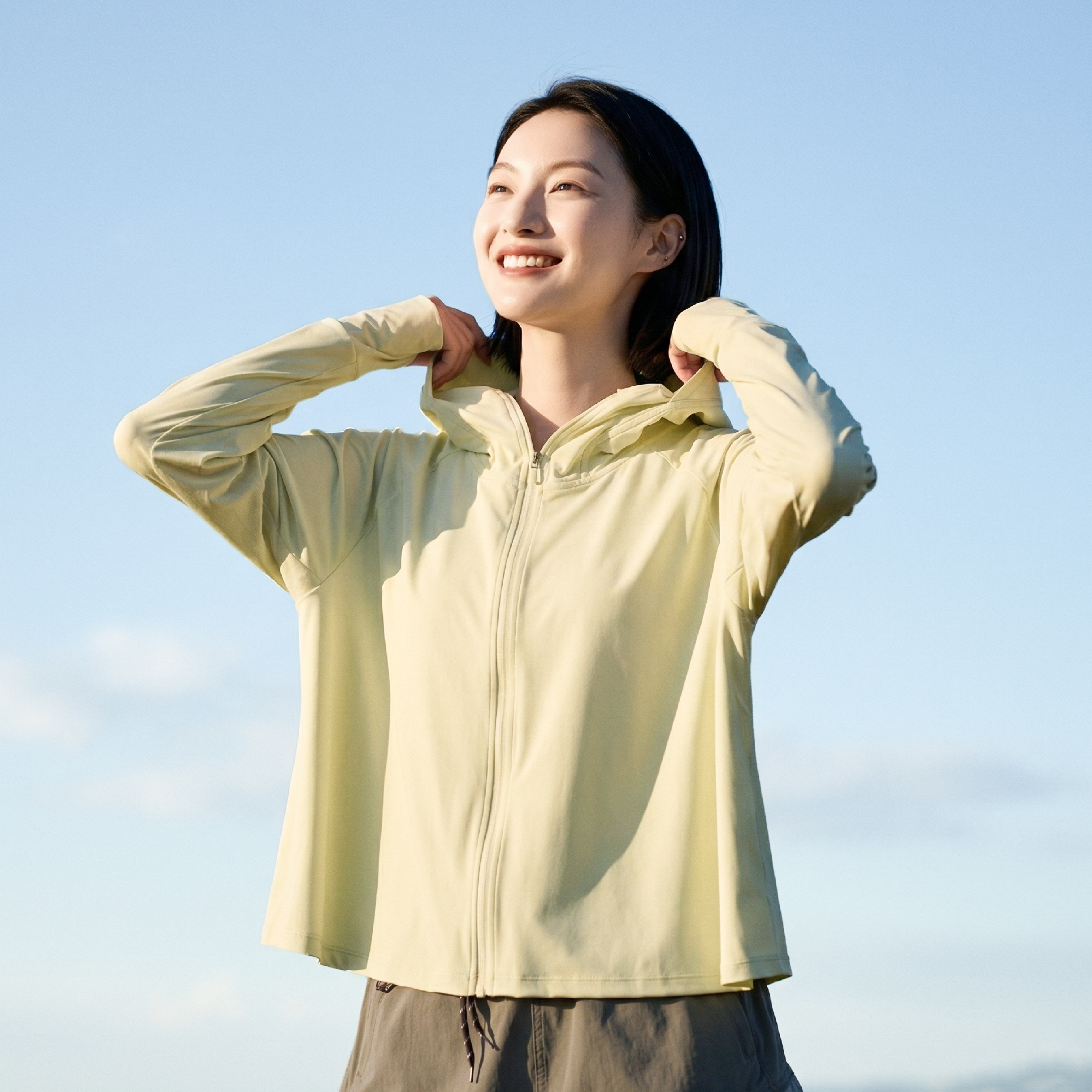 连绵·透气凉感超薄斗篷防晒衣