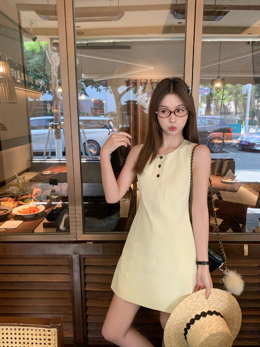 <曾小咸推荐>4.12现货秒杀 ！微信超特价！无袖背心连衣裙 日常169.99 立减80 秒杀89.99！！ 商品图6