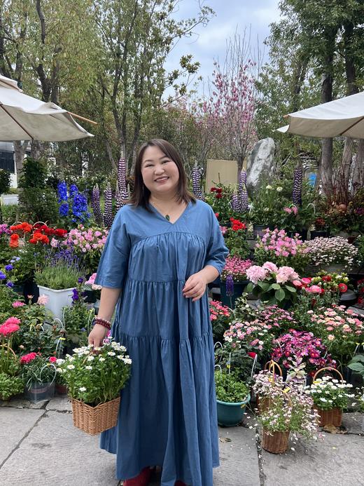 【群内福利】【纯棉V领连衣裙】上好棉料，柔软舒适、亲肤不易静电 干爽透气、不易缩水 纯棉面料立体剪裁抽皱 商品图11