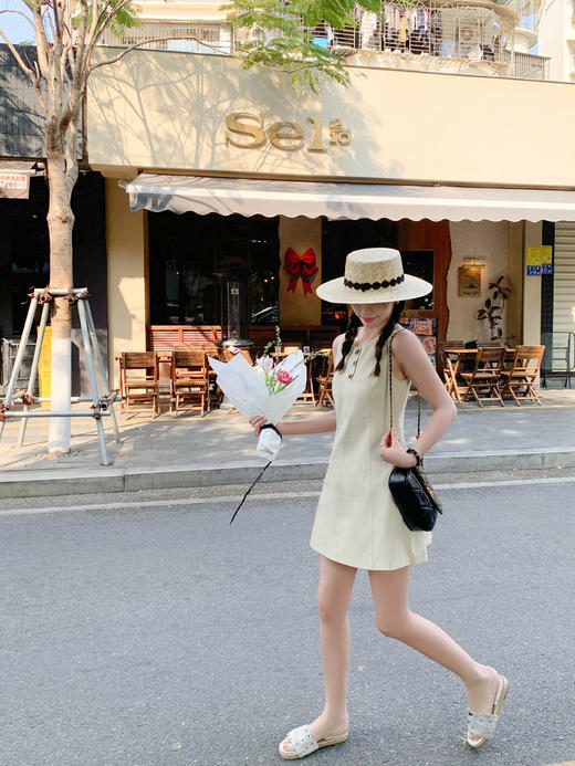 <曾小咸推荐>4.12现货秒杀 ！微信超特价！无袖背心连衣裙 日常169.99 立减80 秒杀89.99！！ 商品图10