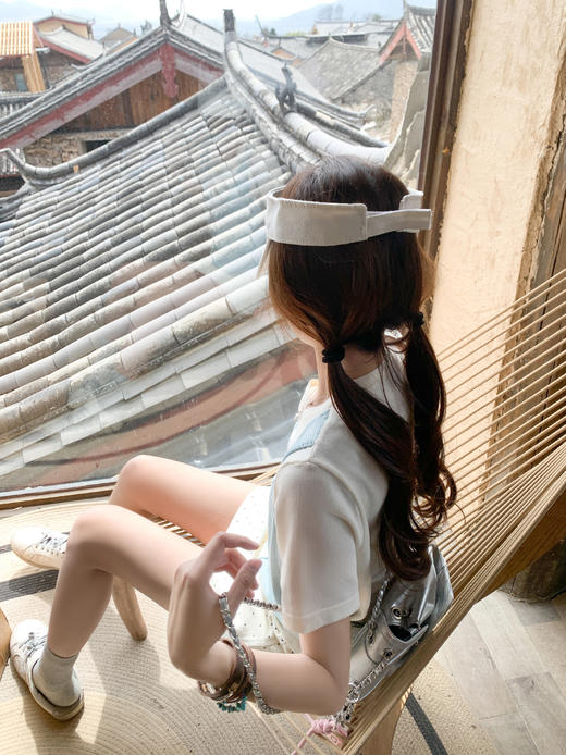 <曾小咸推荐>4.12现货秒杀 ！微信超特价！韩系背心假两件针织短袖 日常149.99 立减70 秒杀79.99！！ 商品图6