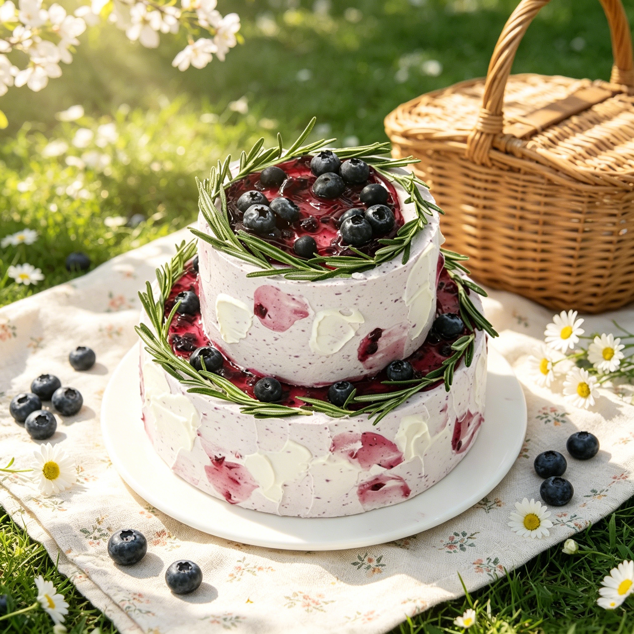 【蓝莓派对】酸甜可口的蓝莓蛋糕，鲜蓝莓×蓝莓果酱×绵密奶油，从果实的清脆到奶油的柔滑，每一口都能遇见蓝莓的馥郁