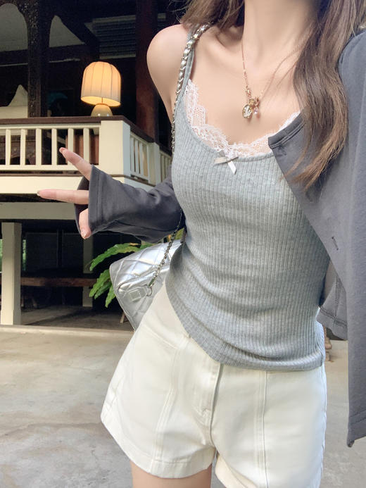 <曾小咸推荐>4.13现货秒杀 ！微信超特价！蕾丝边吊带背心 日常99.99 立减60 秒杀39.99！！韩系针织开衫 日常129.99 立减80 秒杀49.99！！ 商品图8