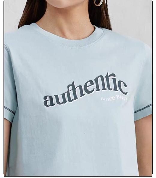 XXMKappa卡帕背靠背短袖女夏正肩T恤短款字母半袖上衣潮 商品图2