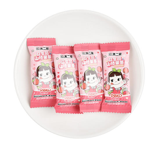 【酸酸甜甜！饭后解腻】不二家益生菌山楂果条散装小包装喜糖蜜饯零食儿童休闲零食。xb 商品图3