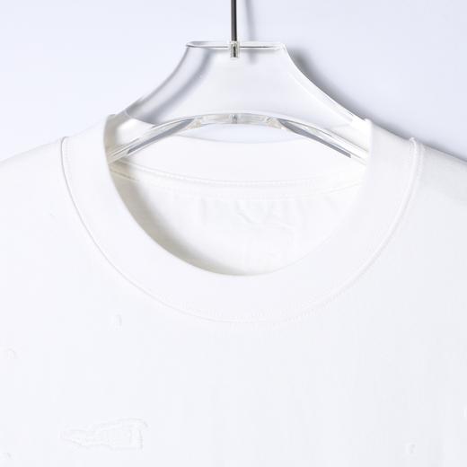 SDSA男装2026新款高贵轻奢简约时尚磨毛纯色圆领短袖T恤休闲百搭 商品图1