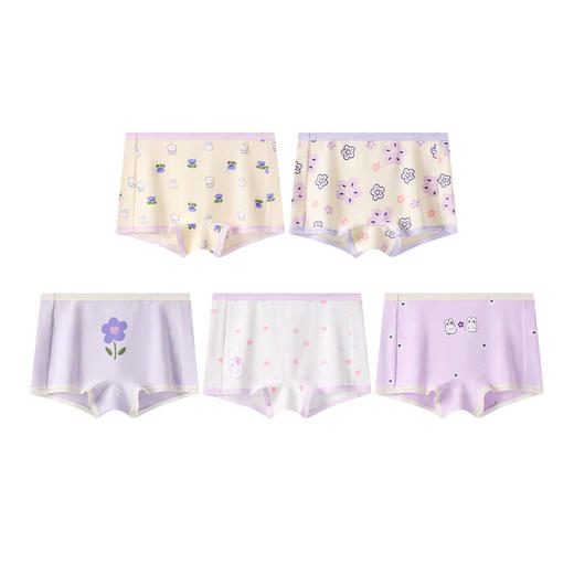 MM 山姆 Member's Mark 精梳棉女童平角裤 5条装 商品图0