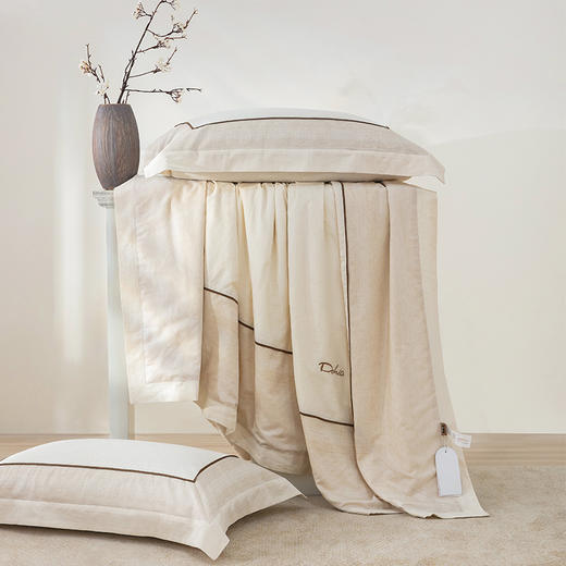 多喜爱 悦己花开蚕丝夏被【中长丝绵】 【莱赛尔纤维面料】【A类标准】【可水洗】【拼角工艺】【礼盒装】有机认证  柔滑顺凉 不易板结 木兰/素颜 商品图5