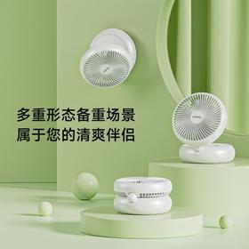 小风扇桌面风扇宿舍办公室小型台式电风扇静音壁挂风扇床上usb充电风扇厨房挂墙遥控空气循环扇 四挡静音大风力PD-MF402