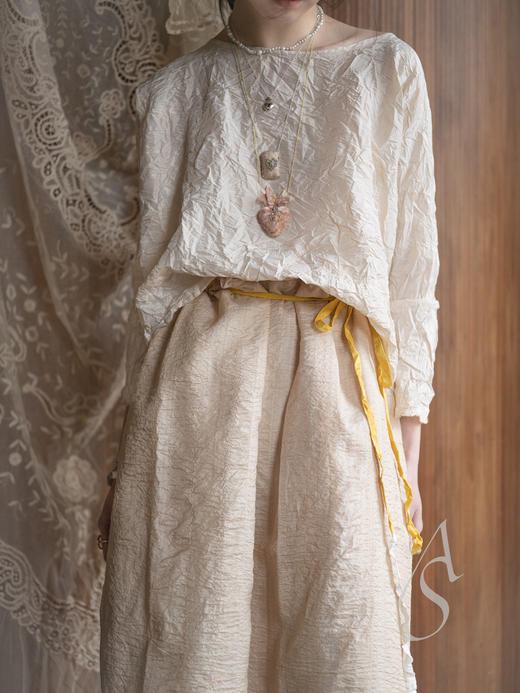 Daniela Gregis 26SS 香槟金真丝塔夫绸廓形上衣 商品图1