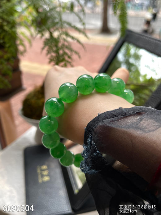 阳艳绿珠子手串【6090504】具体价格微信咨询 商品图4