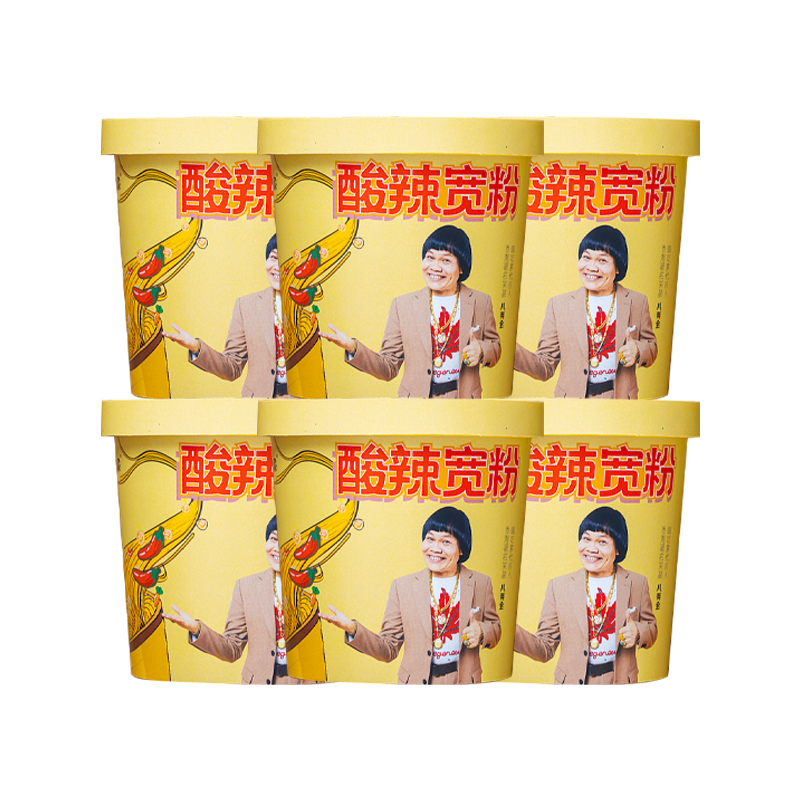 嗨吃家酸辣宽粉105g*6桶