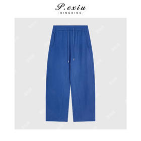 04-4潘依绣丁丁宠粉立体剪裁宽松百搭收脚抽绳松紧腰休闲裤 Q23164