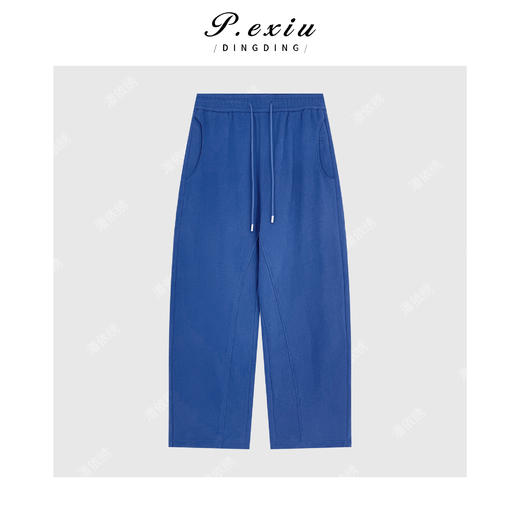 04-4潘依绣丁丁宠粉立体剪裁宽松百搭收脚抽绳松紧腰休闲裤 Q23164 商品图0