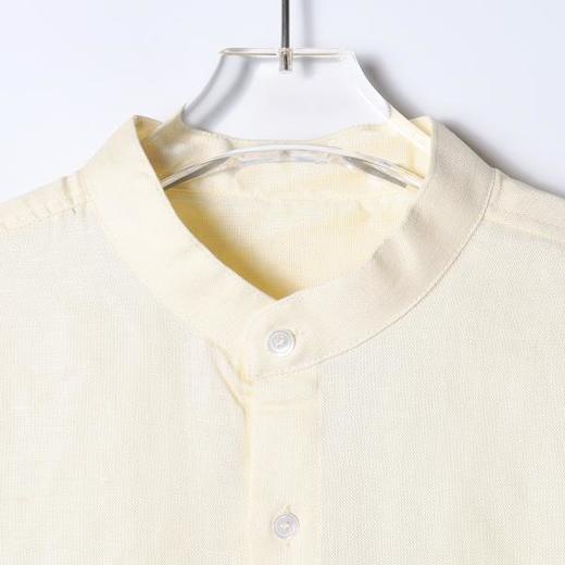 SDSA男装2026新款高贵轻奢日系少年感纯色立领长袖衬衫百搭时尚 商品图1