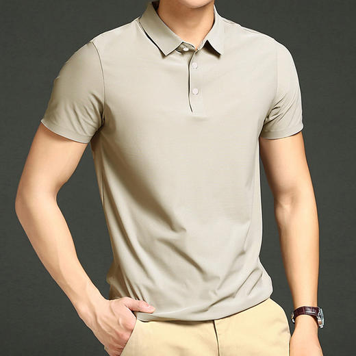 罗蒙 男女同款 无痕冰丝POLO衫 简约舒适 翻领设计 17色可选 商品图10